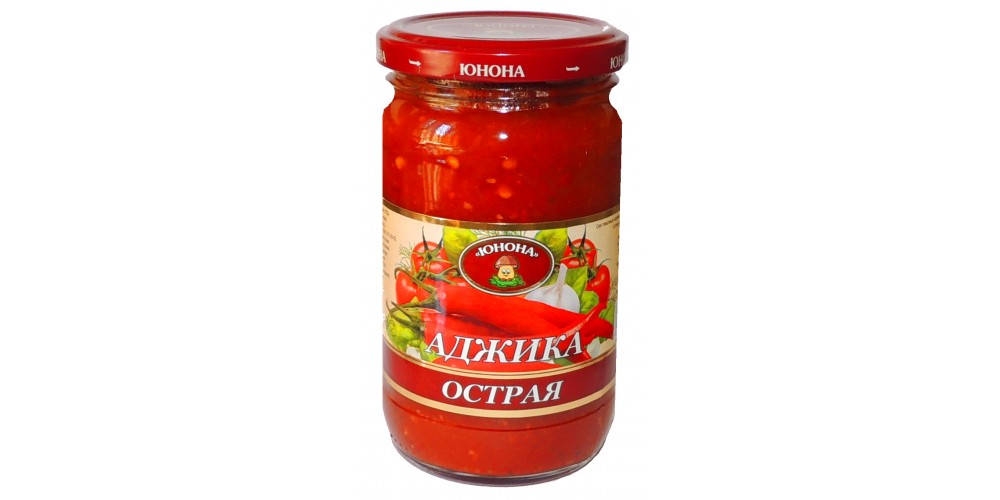 /Юнона/ Аджика ОСТРАЯ с/б 370г./12шт./4699304237852/