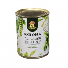 /Юнона/Горошек зелёный в/с ж/б 400г./12шт./4660437260345/ /Юнона/Горошек зелёный в/с ж/б 400г./12шт./4660437260345/