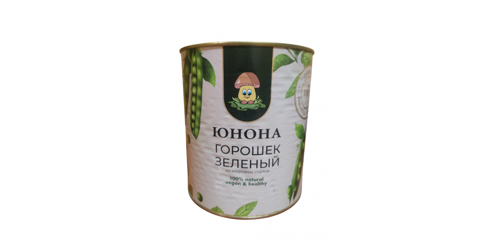 /Юнона/Горошек зелёный в/с ж/б 3000г./4шт./4699304237395/