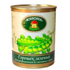 /Юнона/Горошек зелёный в/с ж/б 420г./12шт./4699304237371/ /Юнона/Горошек зелёный в/с ж/б 420г./12шт./4699304237371/