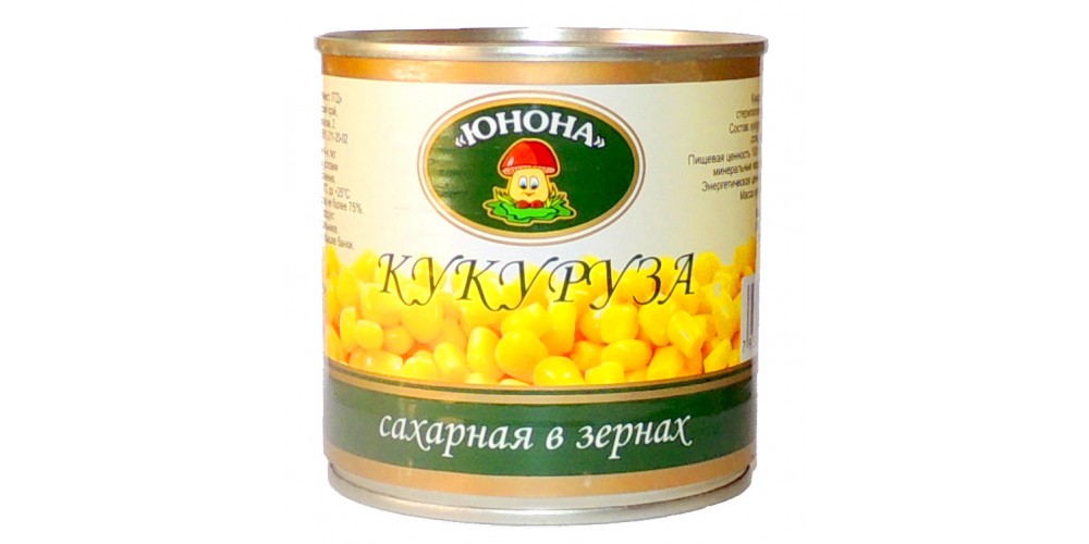 /Юнона/Кукуруза в/с ж/б 420мл./340г../12шт./4699304237401/