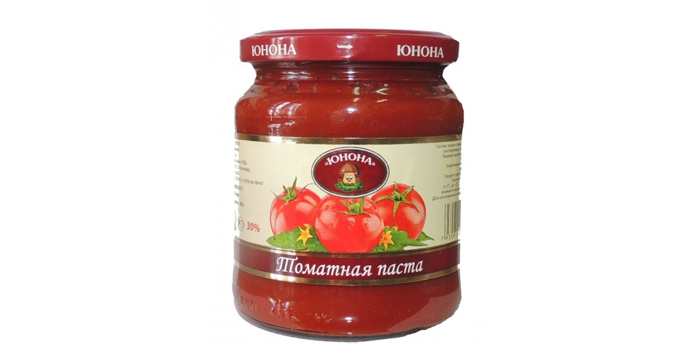 /Юнона/Томат паста 25% 500г./8шт./4699304236954/