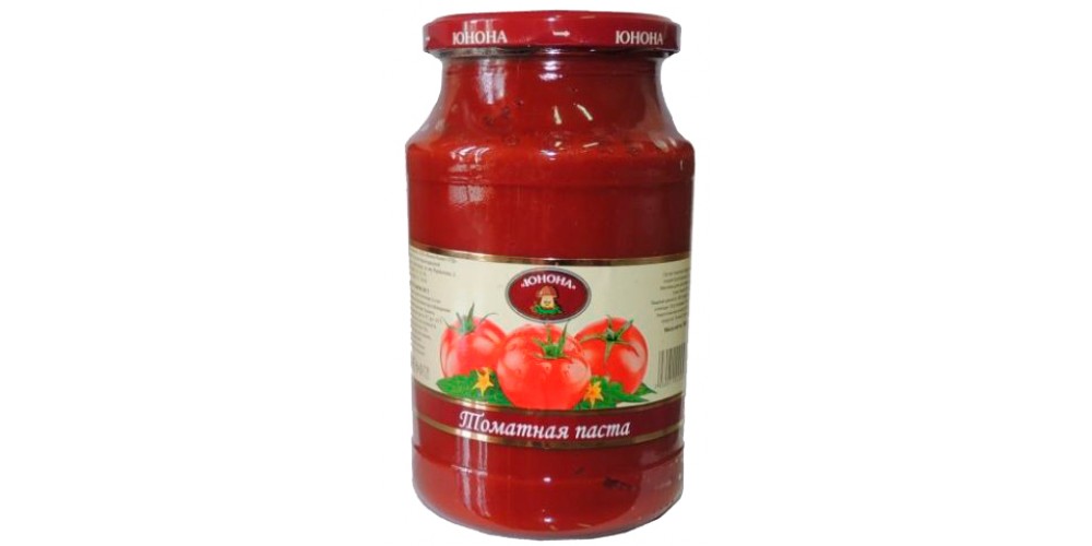 /Юнона/Томат паста 25% 950г./8шт./4699304236763/
