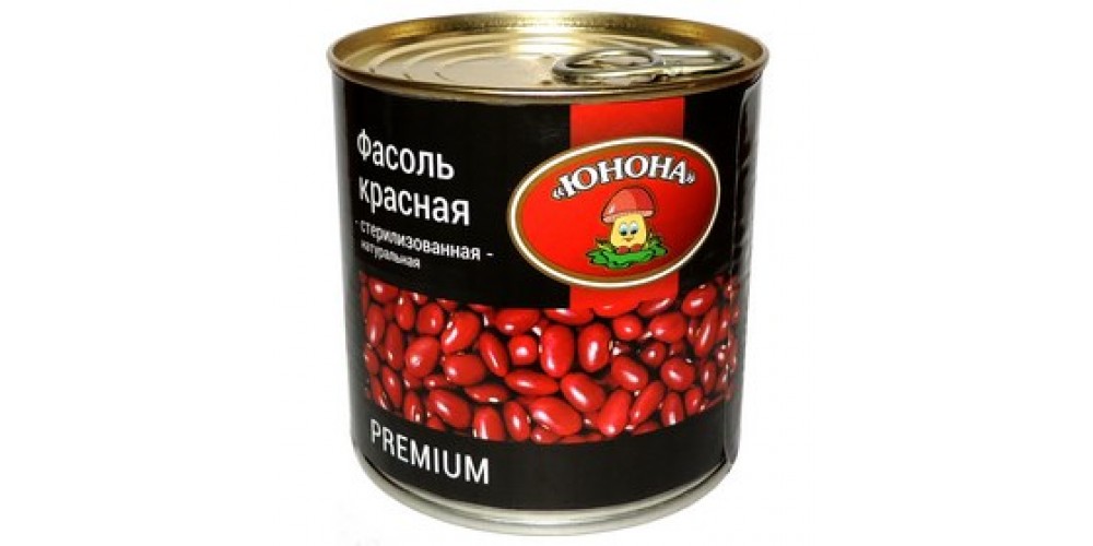 /Юнона/Фасоль красная нат. ж/б с кольцом 420г./12шт./4699304237449/