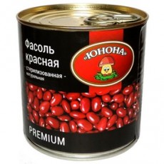 /Юнона/Фасоль красная нат. ж/б с кольцом 420г./12шт./4699304237449/