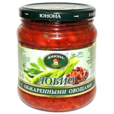 /Юнона/Лобио  с обжаренными овощами  с/б 480г./8шт./4699304237531/