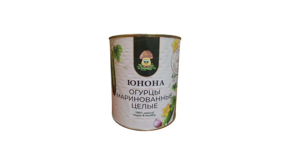 /Юнона/Огурцы маринованные Ж/Б 3000г./4шт./4699304238682/