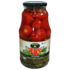 /Юнона/Ассорти из том. и огур. с/б 1800г./6шт./4699304237715/ /Юнона/Ассорти из том. и огур. с/б 1800г./6шт./4699304237715/