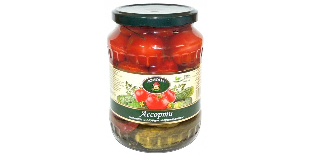 /Юнона/Ассорти (черри-корнишоны) с/б 700г./8шт./4699304237722/