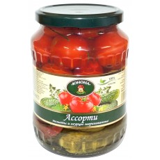 /Юнона/Ассорти (черри-корнишоны) с/б 700г./8шт./4699304237722/ /Юнона/Ассорти (черри-корнишоны) с/б 700г./8шт./4699304237722/