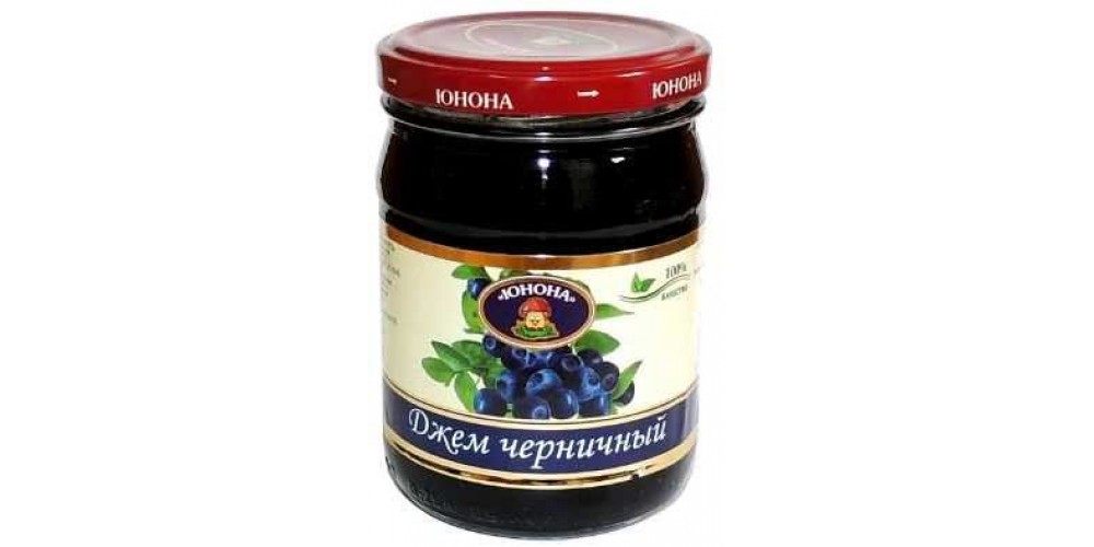 /Юнона/Джем Черничный с/б 310г./12шт./4699304237890/