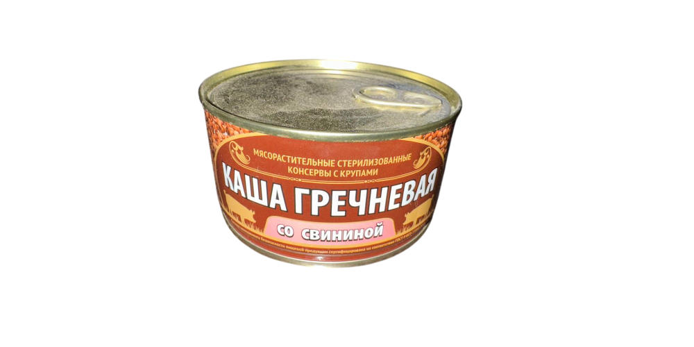 СТКаша гречневая со свининой ТУ 325г./24шт./4670030771315/