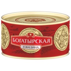 СТГовядина тушеная Богатырская ТУ 325г.*24шт./4602271000244/