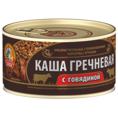 СТКаша гречневая с говядиной ГОСТ 325г./24шт./4602271000473/