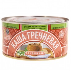 СТКаша гречневая со свининой ГОСТ 325г./24шт./4602271000503/