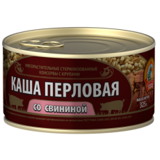 СТКаша перловая со свининой ГОСТ 325г.*24шт./4602271000565/