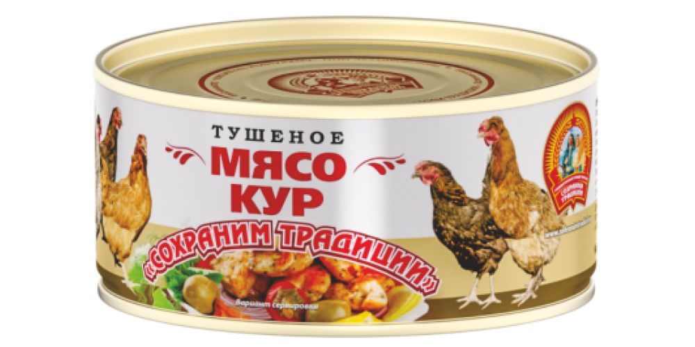 СТМясо кур тушеное ТУ 300г.*24шт./4602271003276/