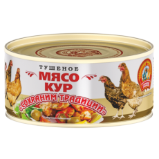 СТМясо кур тушеное ТУ 300г.*24шт./4602271003276/