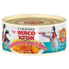 СТМясо уток тушеное ТУ 300г.*24шт./4602271003245/