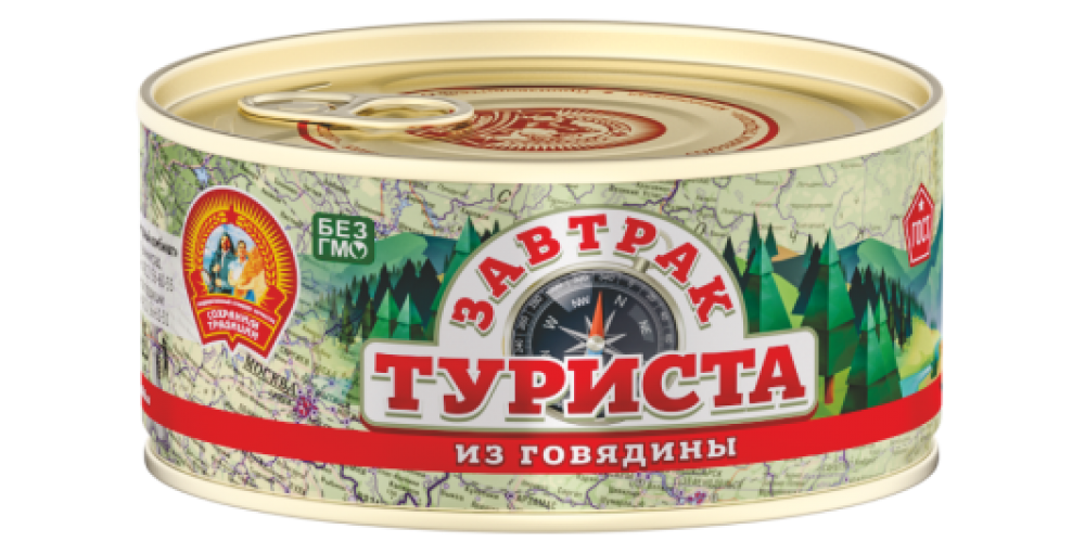 СТЗавтрак туриста из говядины ГОСТ ключ 300г.*36шт./4670030771278/