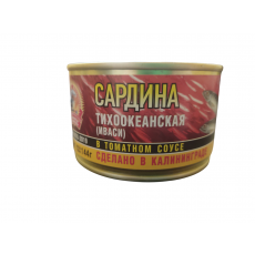 СТСардина тихоокеа (ИВАСИ)в томат.соус ГОСТ 240г*24шт/4670030771155/
