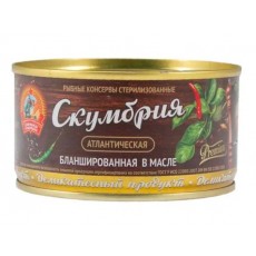 СТСкумбрия атлант. бланш. в масле ГОСТ(Б 3) 240г.*24/4670030770622/