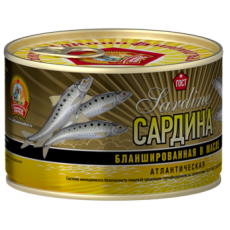 СТСардина атлант. бланш. в масле ГОСТ 240г.*24/4670030770110/