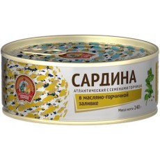 СТСардина в масл.-горчич.заливке с семен.горч.240г*24/4670030770875/