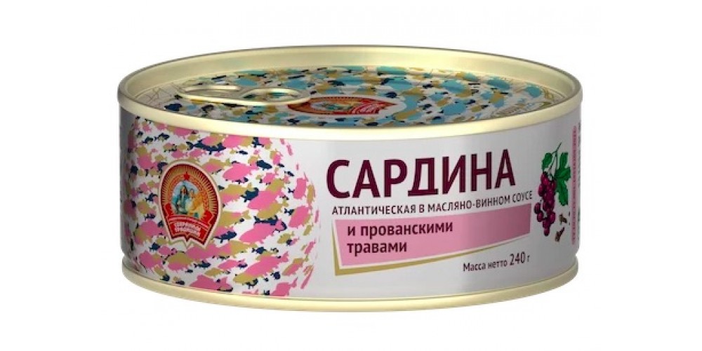 СТСардина в масл.-винном соусе с прован.трав.240г.*24/4670030770967/