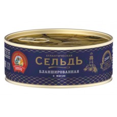 СТСельдь атлант. бланш. в масле ГОСТ(Б 3) 240г.*24/4670030770639/