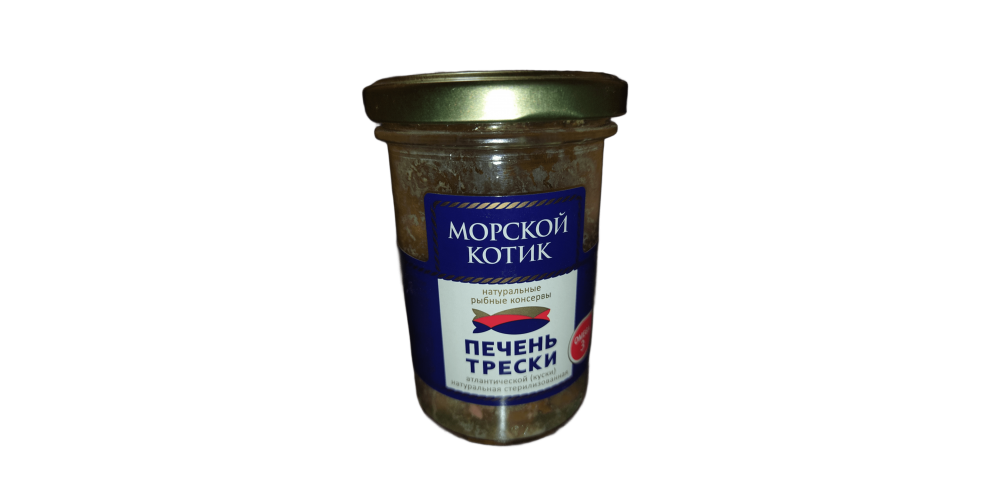 МК Печень трески натуральная стекло 180г./12шт/4630000377381/