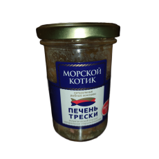 МК Печень трески натуральная стекло 180г./12шт/4630000377381/