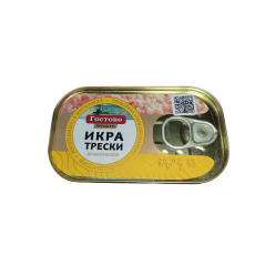 Гостово Икра трески атл. стер. ж/б ключ 120г./12шт./4630000373314/