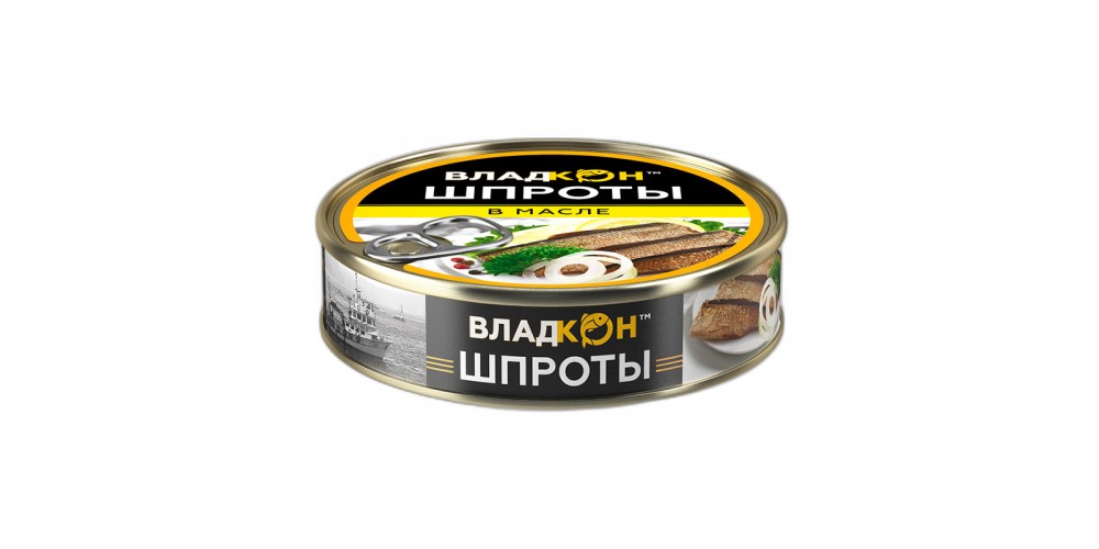 /Владкон/Шпроты в масле из Салаки ГОСТ кл ж/б №2 160*36/4660314910547/