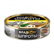 /Владкон/Шпроты в масле из Салаки ГОСТ кл ж/б №2 160*36/4660314910547/