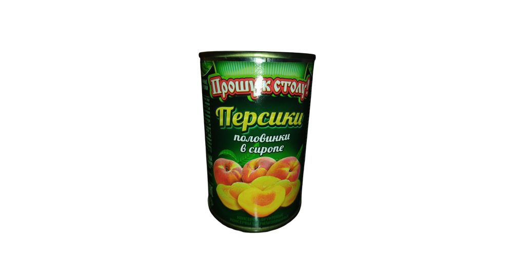 ПКС Персики половинки в сиропе ж/б 425мл./24шт./4603732320550/